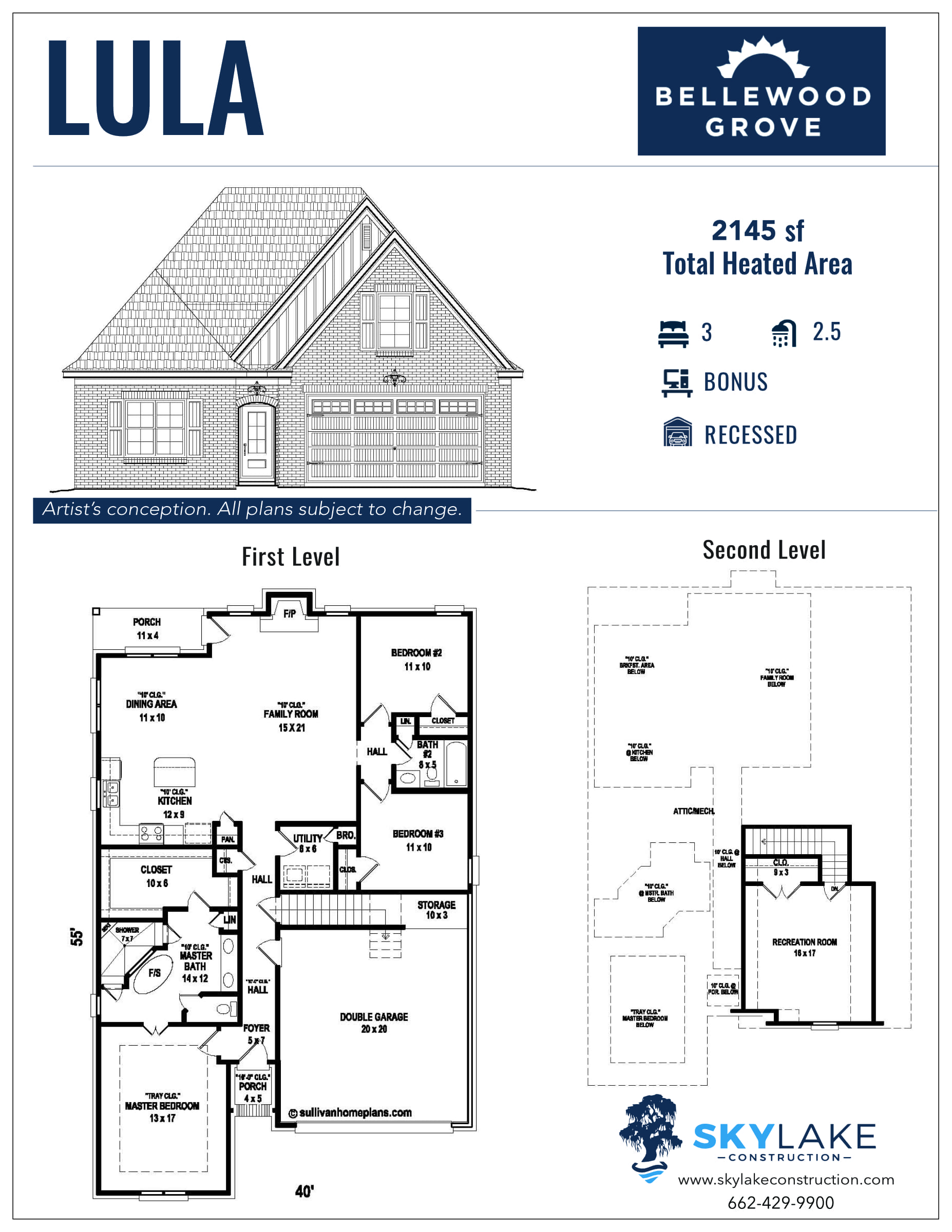 Bellewood Grove Hernando Lula Floor Plan