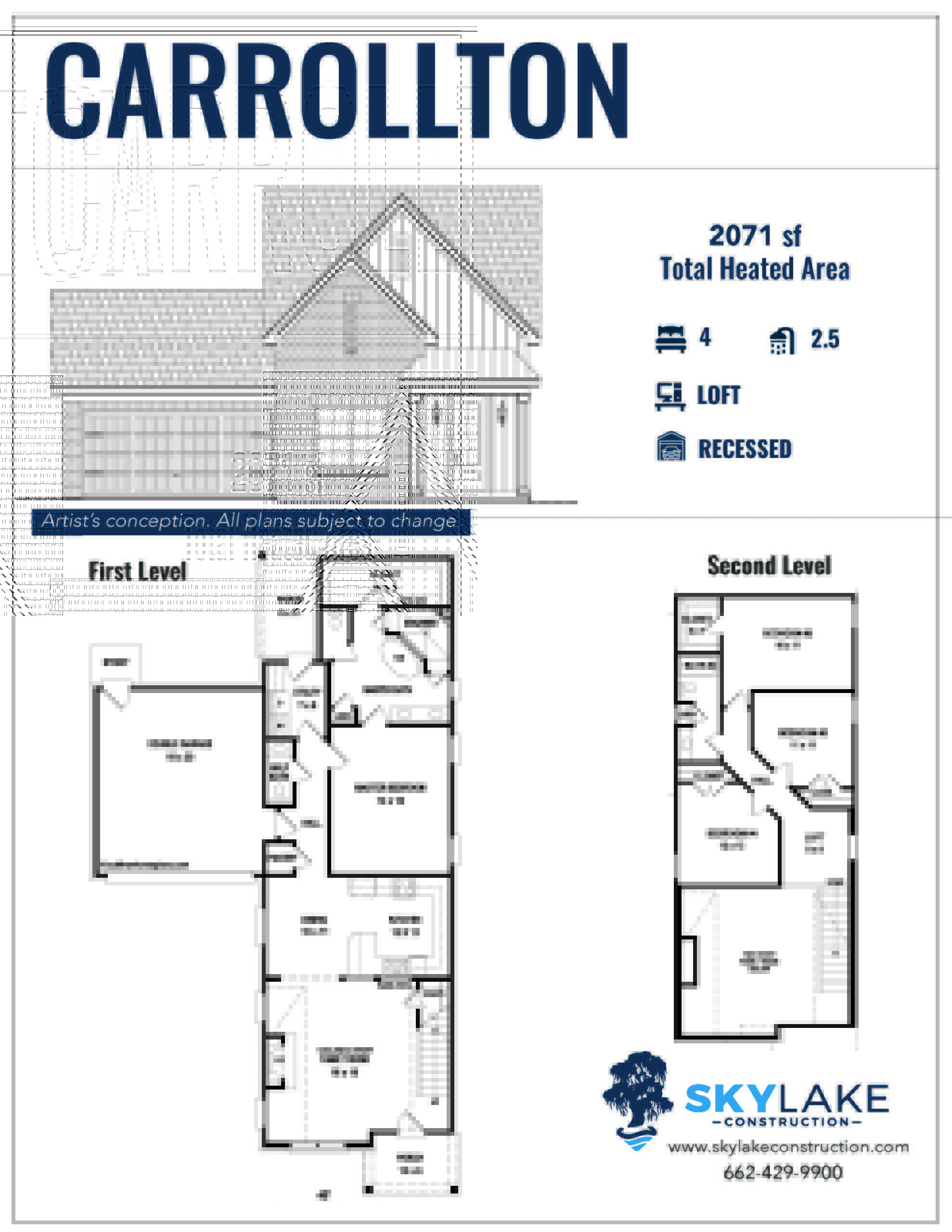 The Leflore at Delta Landing Hernando Carrollton Floor Plan