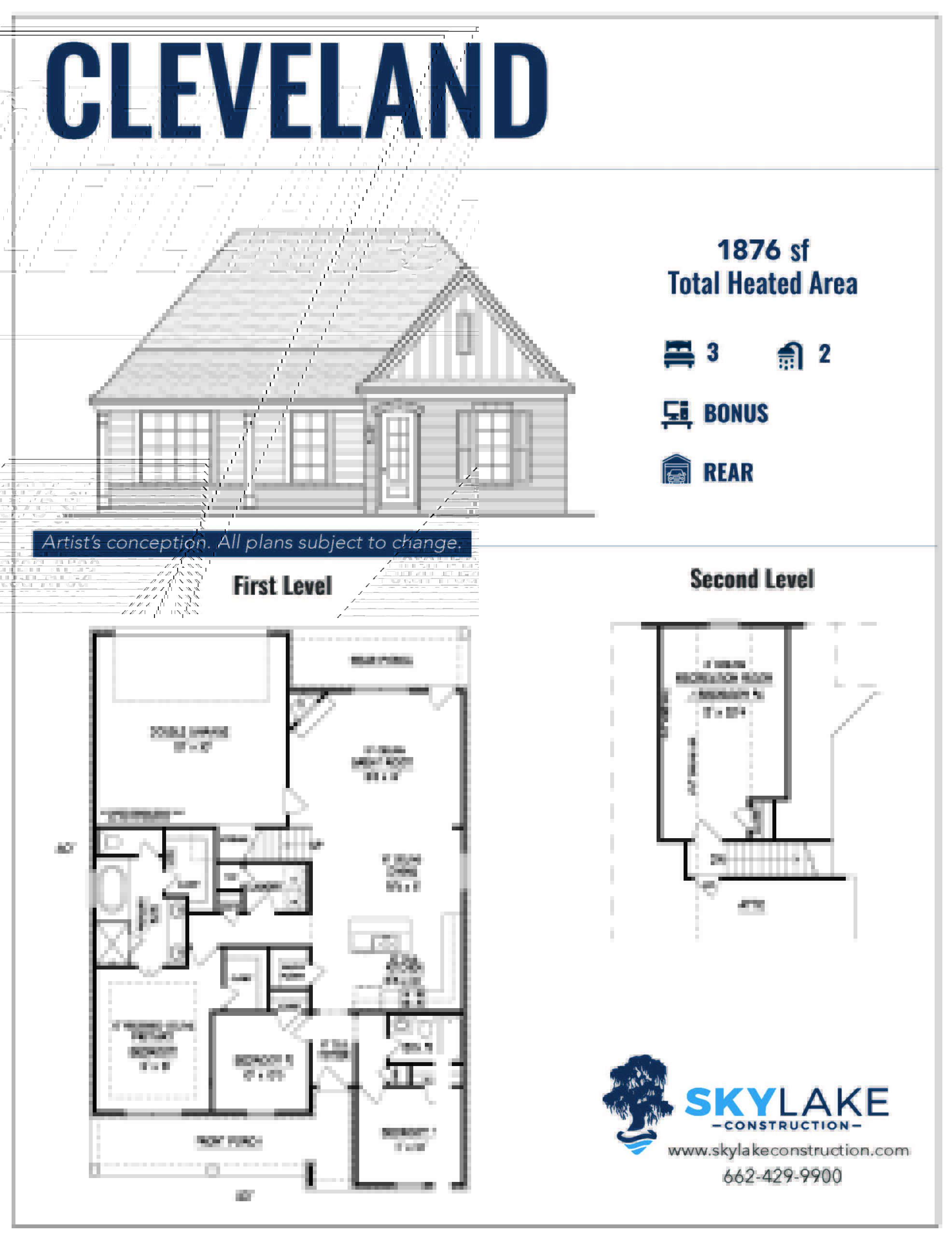 The Leflore at Delta Landing Hernando Cleveland Floor Plan