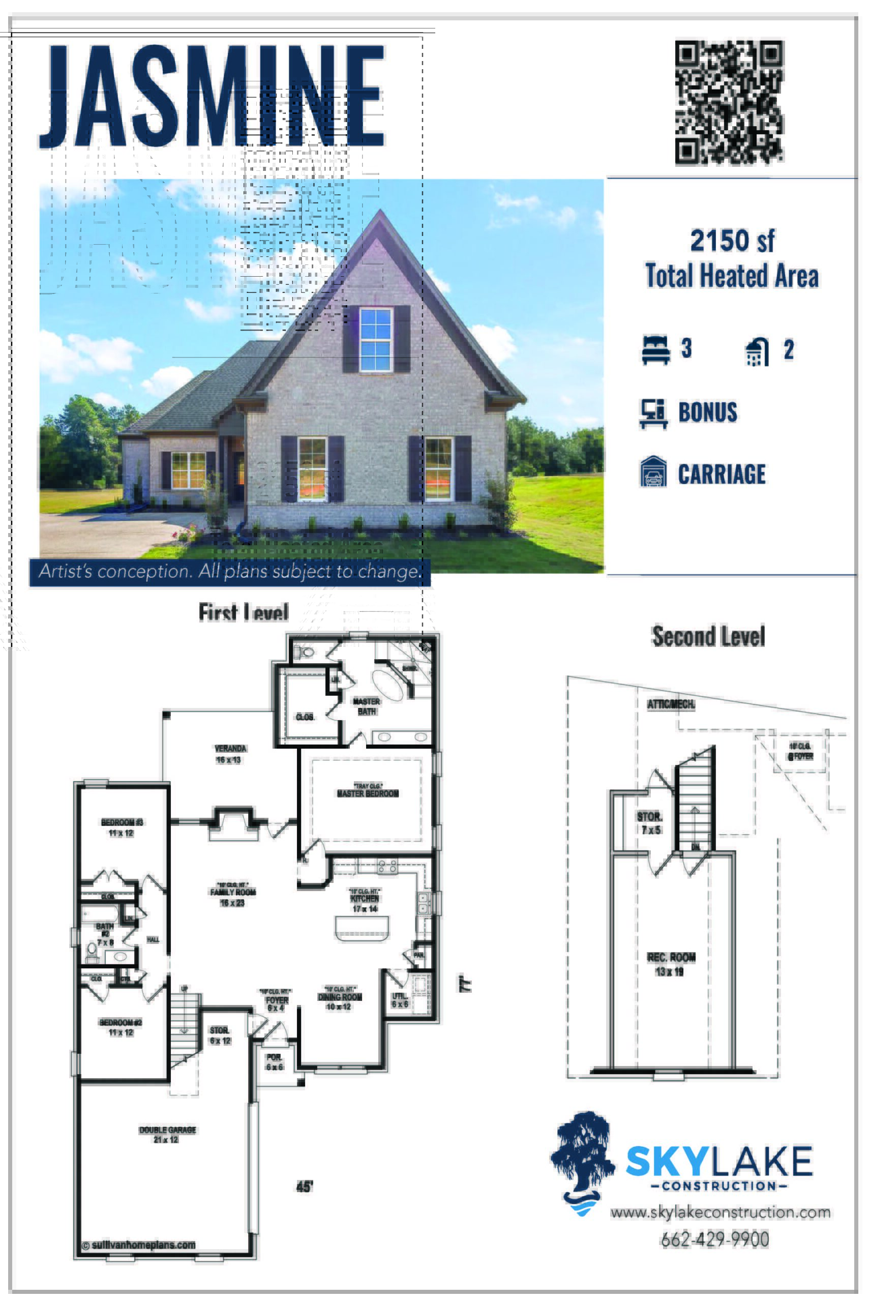 The Leflore at Delta Landing Hernando Jasmine Floor Plan