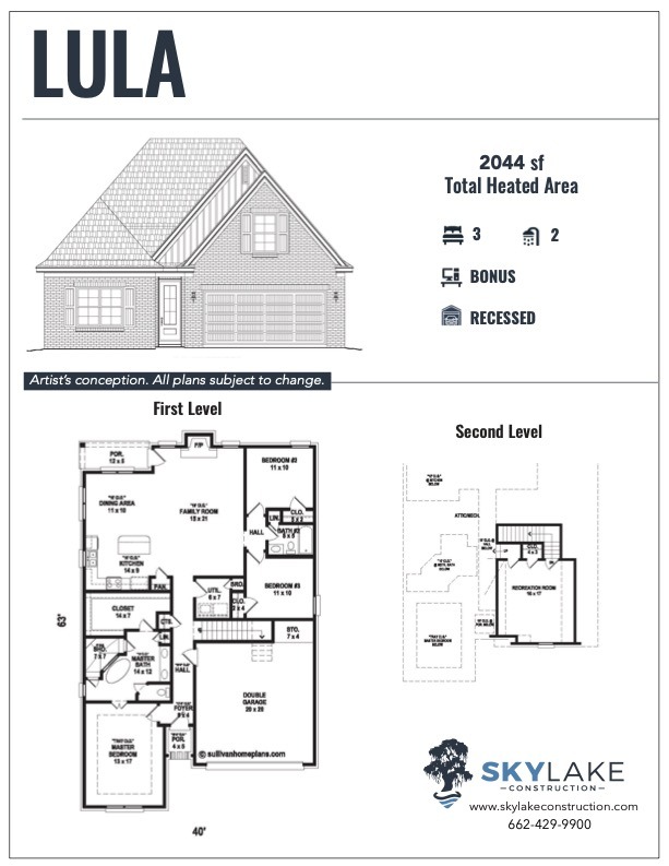 The Leflore at Delta Landing Hernando Lula Floor Plan