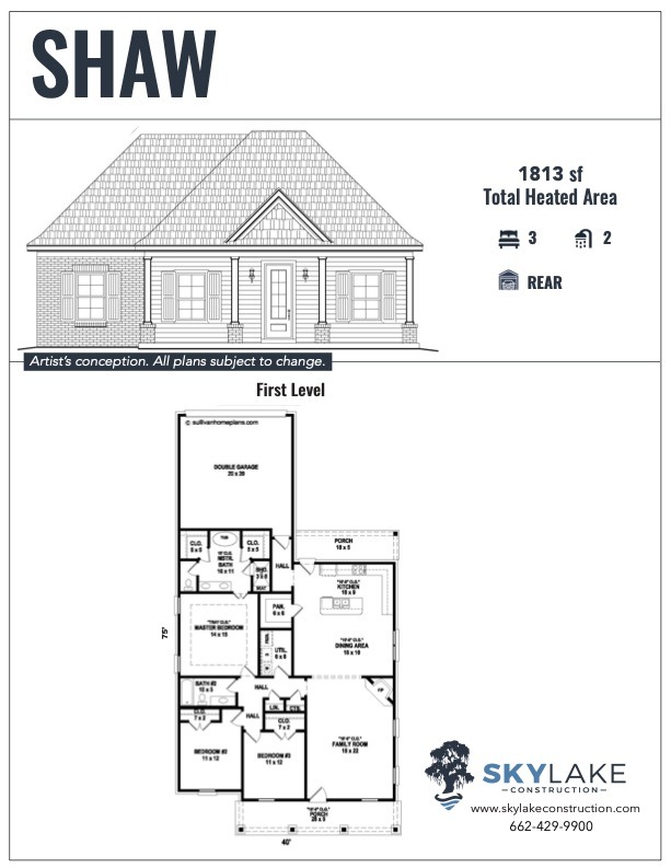 The Leflore at Delta Landing Hernando Shaw Floor Plan