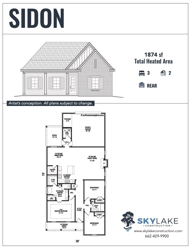 The Leflore at Delta Landing Hernando Sidon Floor Plan