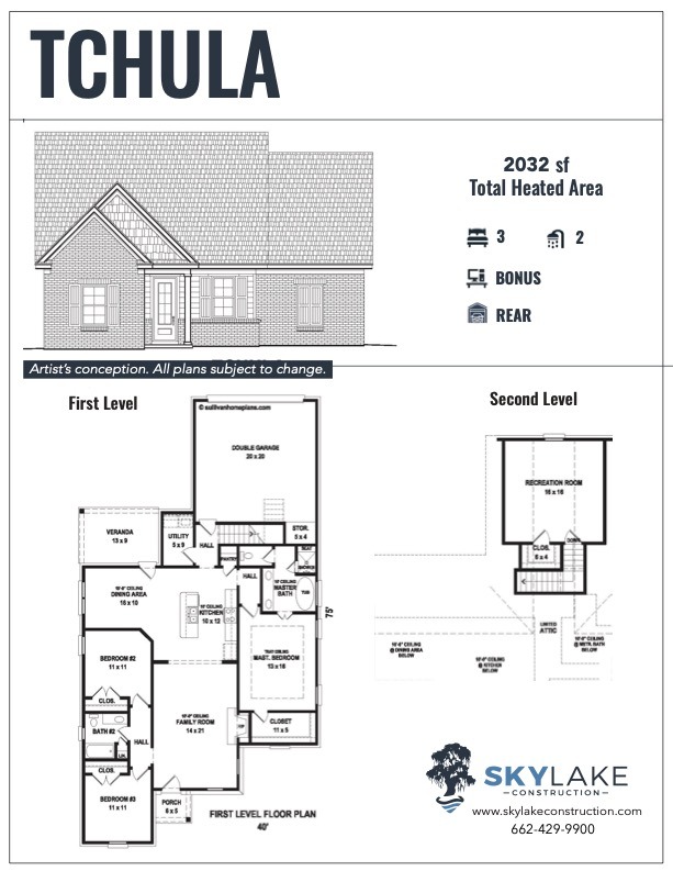 The Leflore at Delta Landing Hernando Tchula Floor Plan