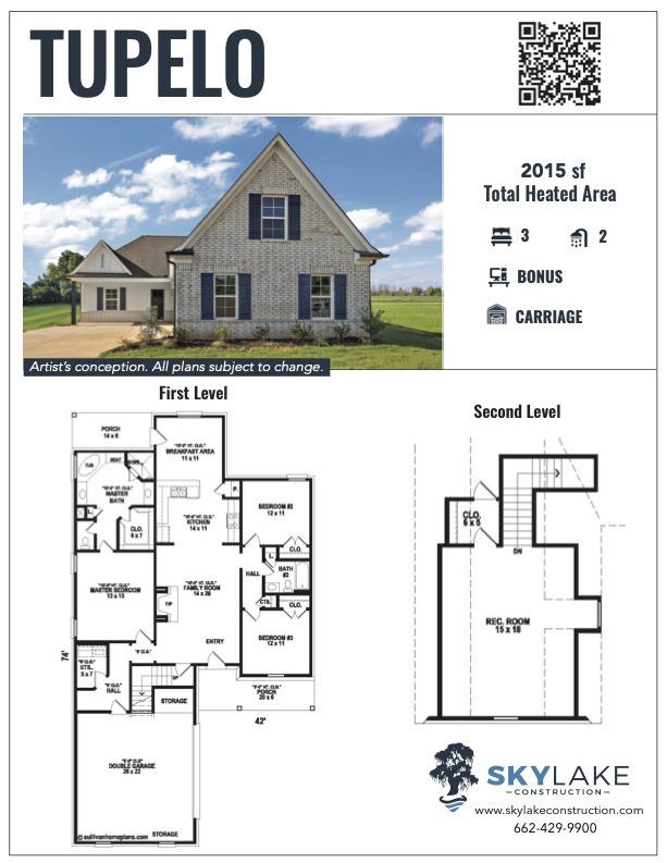 The Leflore at Delta Landing Hernando Tupelo Floor Plan