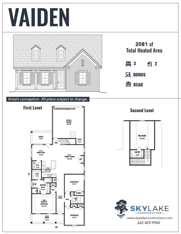 The Leflore at Delta Landing Hernando Vaiden Floor Plan