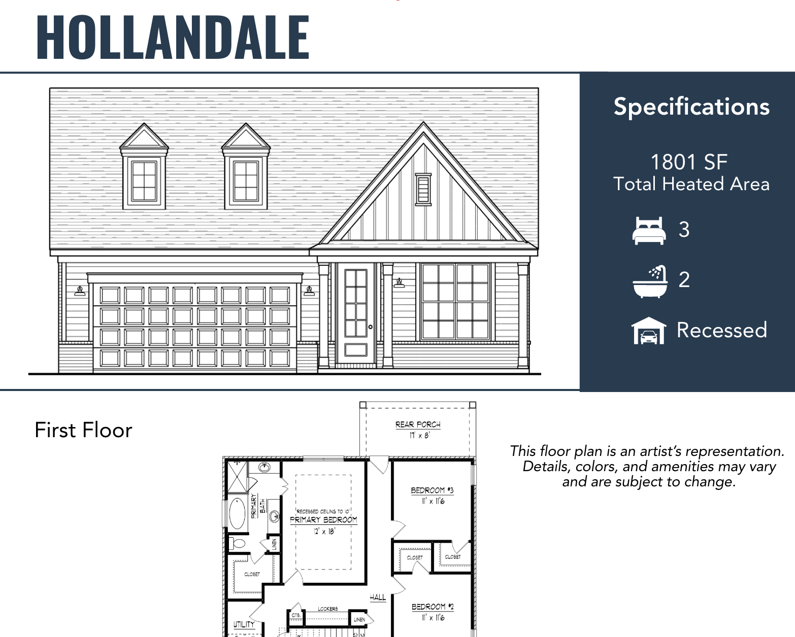 The Hollandale Floor Plan